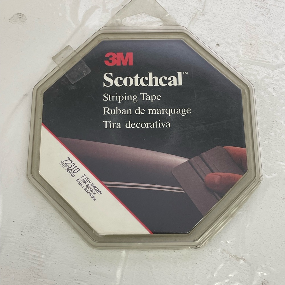 3M Scotchcal Striping Tape Burgundy 5/16th 72310 - Pinstripe Stripe Used